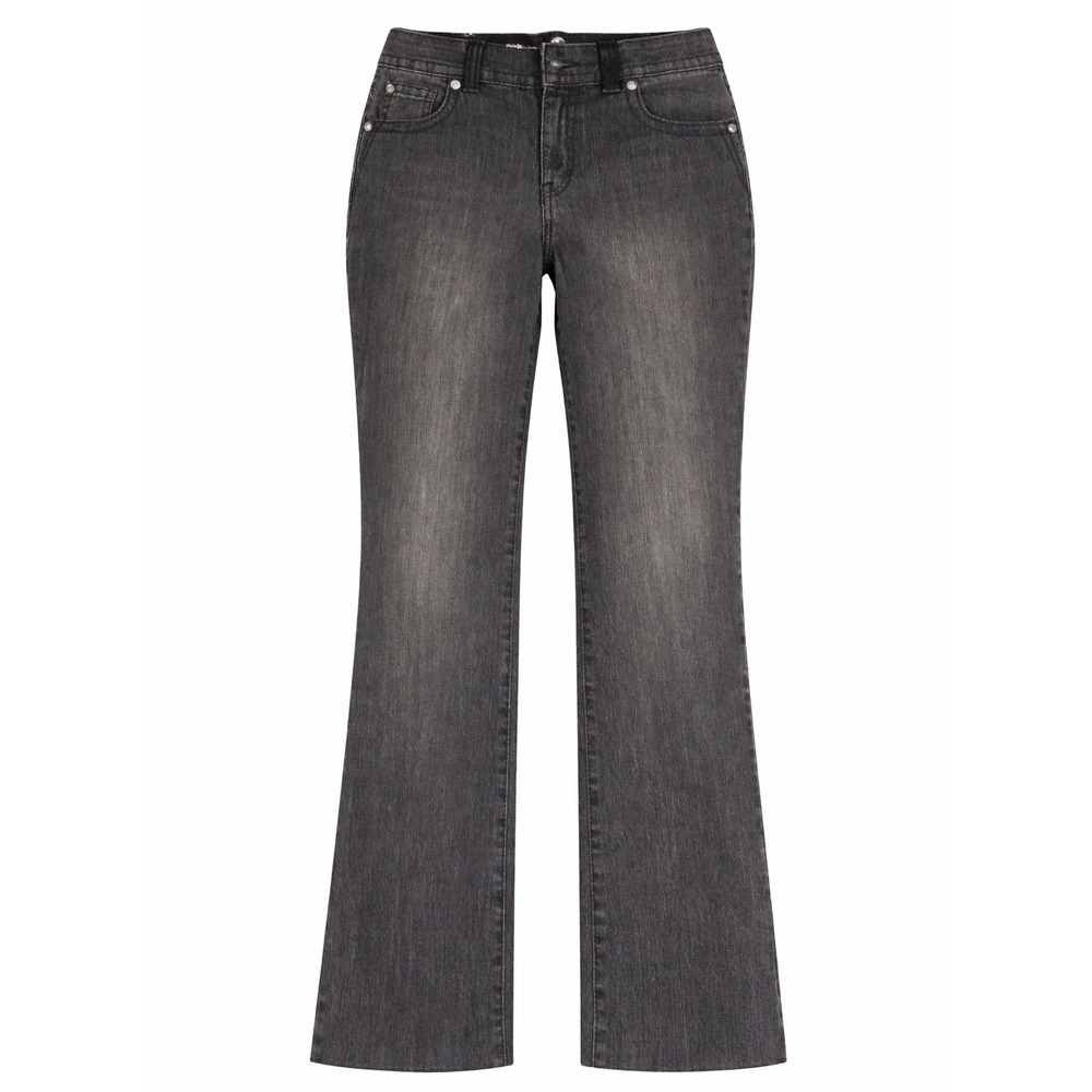 Style & Co Boot Cut Jeans Womens Size 4 Black Bootcut Denim Studded Pocket Jeans
